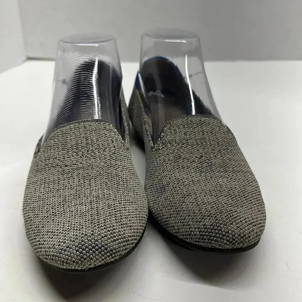 Rothy’s Taupe Heather Grey Blue Slip On Washable Loafers Shoes Size 8 - Picture 4 of 11